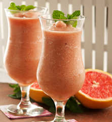 Sorbete de pomelo aromatizado con peppermint