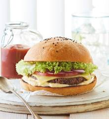 Hamburguesa de quinoa roja