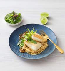 Fish with ginger lime sauce