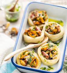 Fonds d'artichaut aux fruits de mer