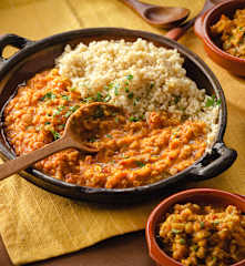 Linsen Dal mit Bulgur