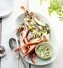 Langoustines au basilic