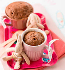 Bolo de chocolate na caneca