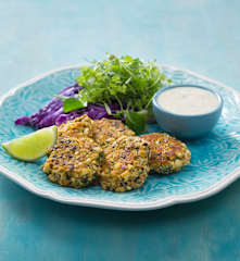 Thai tofu and sweet potato cakes