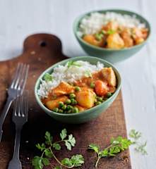 Tajskie curry z kurczaka z ryżem