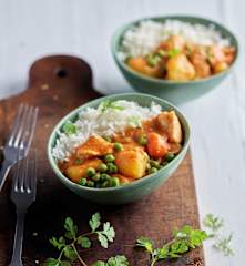 Hurtig thaikylling i karry med basmatiris