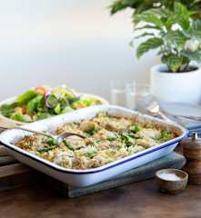 Chicken and risoni bake