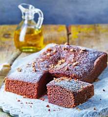 Bizcocho de chocolate y aceite de oliva (sin huevo)