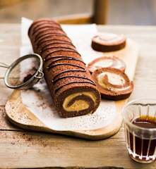 Roulé de speculoos au chocolat