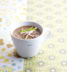 Velouté de champignons de Paris à l'estragon