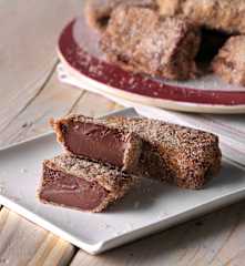 Leche frita de chocolate