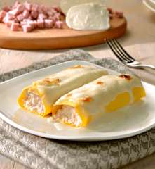 Cannelloni mozzarella e prosciutto