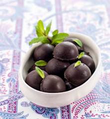 Bombons de gelado de menta