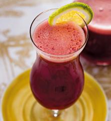 Suco de laranja com beterraba