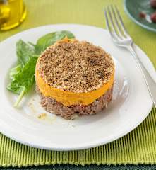 Parmentier de batata y pato confitado