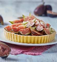 Crostata salata con fichi