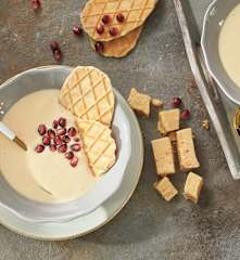 Crema fría de turrón