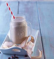 Malteada de Vainilla, Plátano y Café