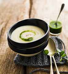 Soupe de panais et cresson