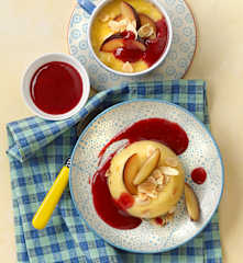 Süße Polenta mit Zwetschkenmus