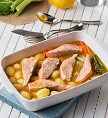 Salmón à la nage