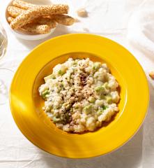 Arroz cremoso con gorgonzola y aguacate