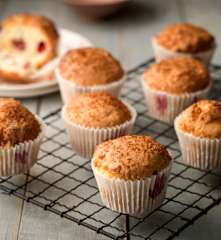 Gluten-free Coconut and Raspberry Muffins