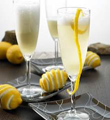 Champagne lemon slush