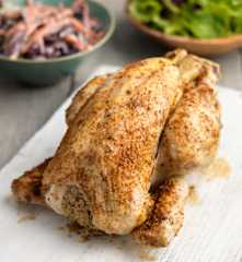 Whole Steamed Chicken with Spicy Cajun Rub