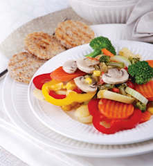 Warzywa na parze z miodem i cytryną