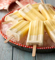 Pineapple Vanilla Ice Lollies