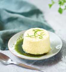 Parfait glacé citron vert et coriandre