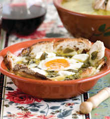 Sopa de beldroegas com queijo fresco