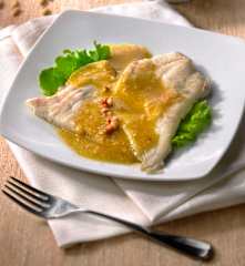 Filetti di rombo in salsa di noci