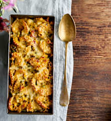 Pudim de massa e legumes