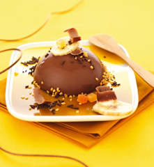 Dômes banane et chocolat