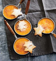 Crèmes brûlées de potiron et sablés maison