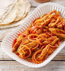 Fajitas de pollo