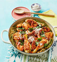 Karibische Paella aus dem Ofen