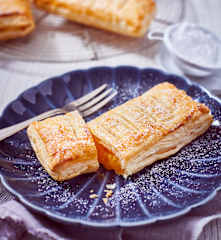 Apfel-Pudding-Taschen