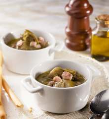 Stufato di piselli e carciofi