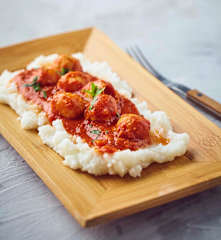 Seppie ripiene a Cottura Lenta con polenta bianca