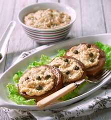 Seitan con crema di ceci (vegan)