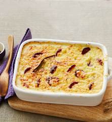 Kartoffelauflauf mit Cabanossi