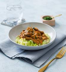 Beef and mushroom stroganoff