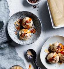 Peanut butter banana ice cream