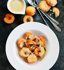 Sabayon aux abricots et aux amaretti