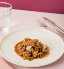 Salmón con tofu para dos