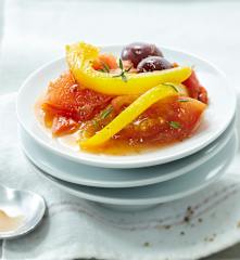 Compotée de tomates, poivrons et olives