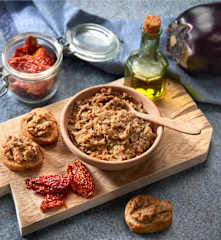 "Caviale" di melanzane e lenticchie (vegan)